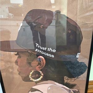 Beautiful Black Women Art Hat – Brown Snapback with White Text